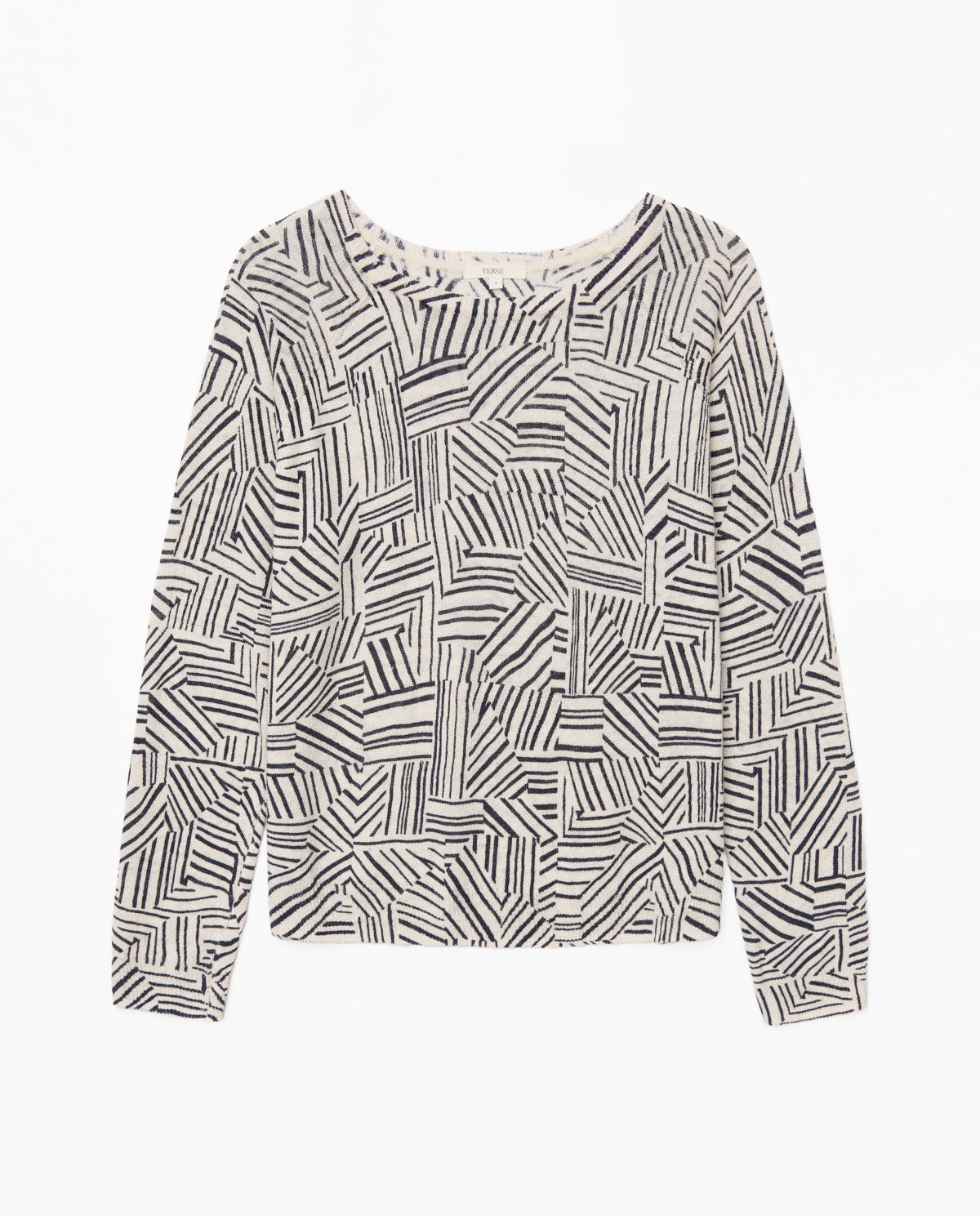 Yerse Long Sleeve Printed Sweater 42563Ys