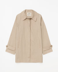 Yerse Raincoat in Beige & Chalk 42600Ys