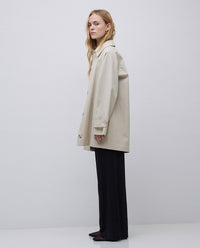 Yerse Raincoat in Beige & Chalk 42600Ys