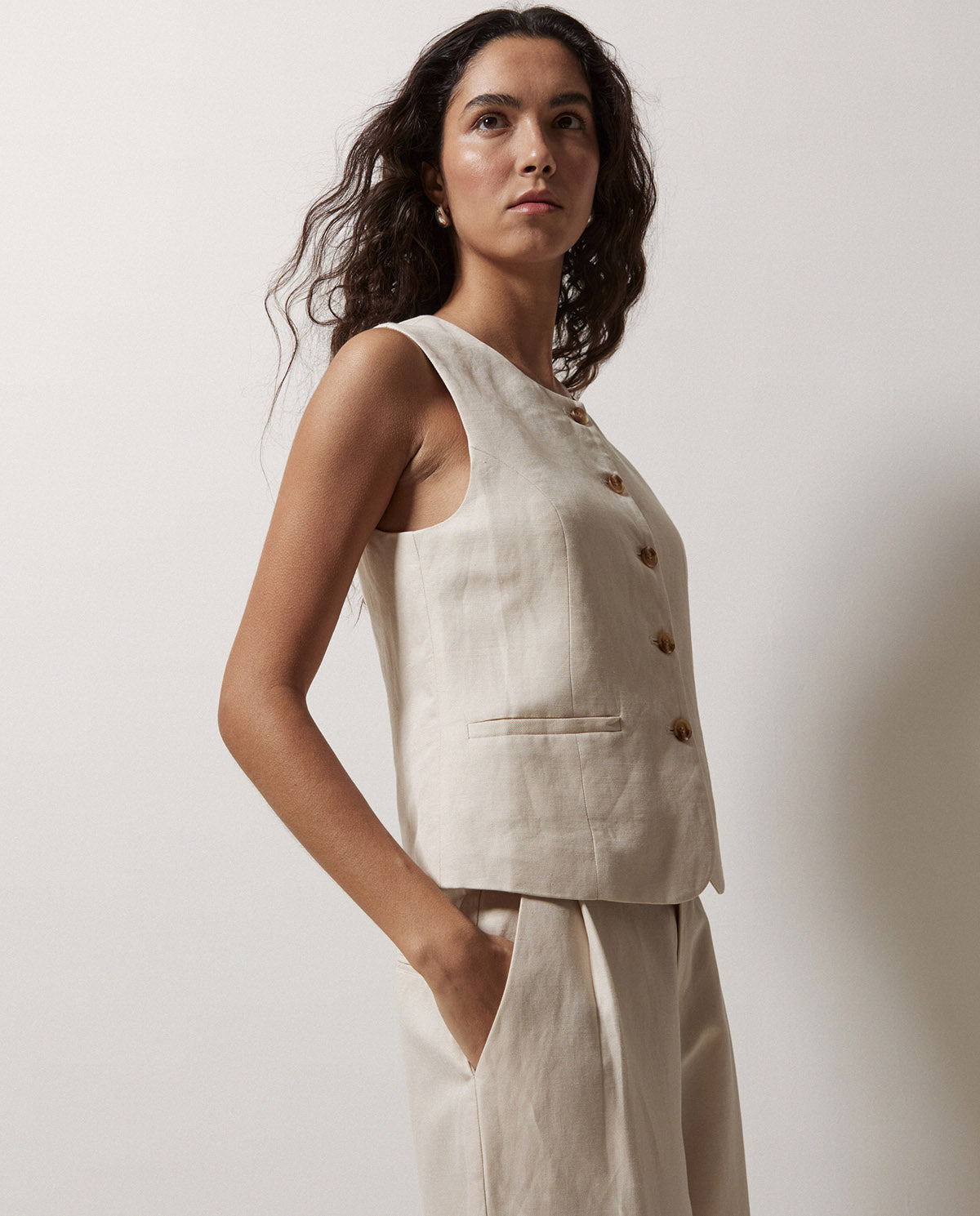 Yerse 5 Button Vest 42806Ys
