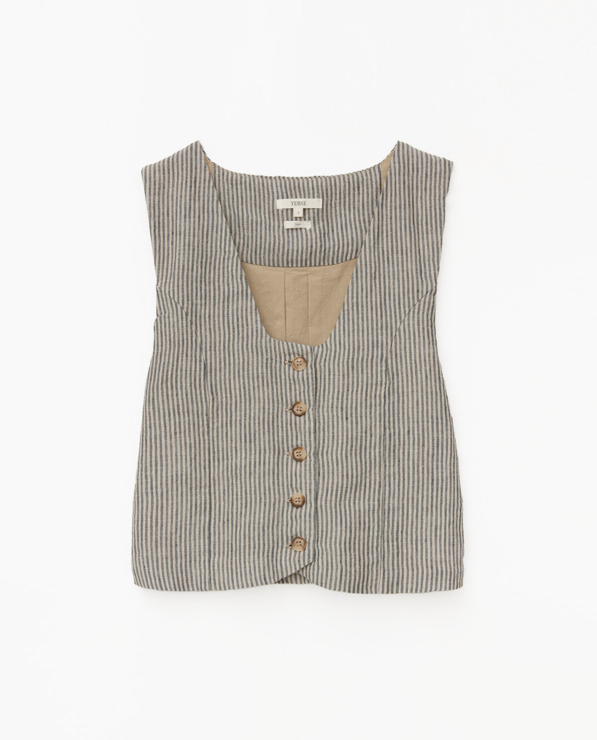 Yerse 5 Button Pinstripe Vest 42845Ys