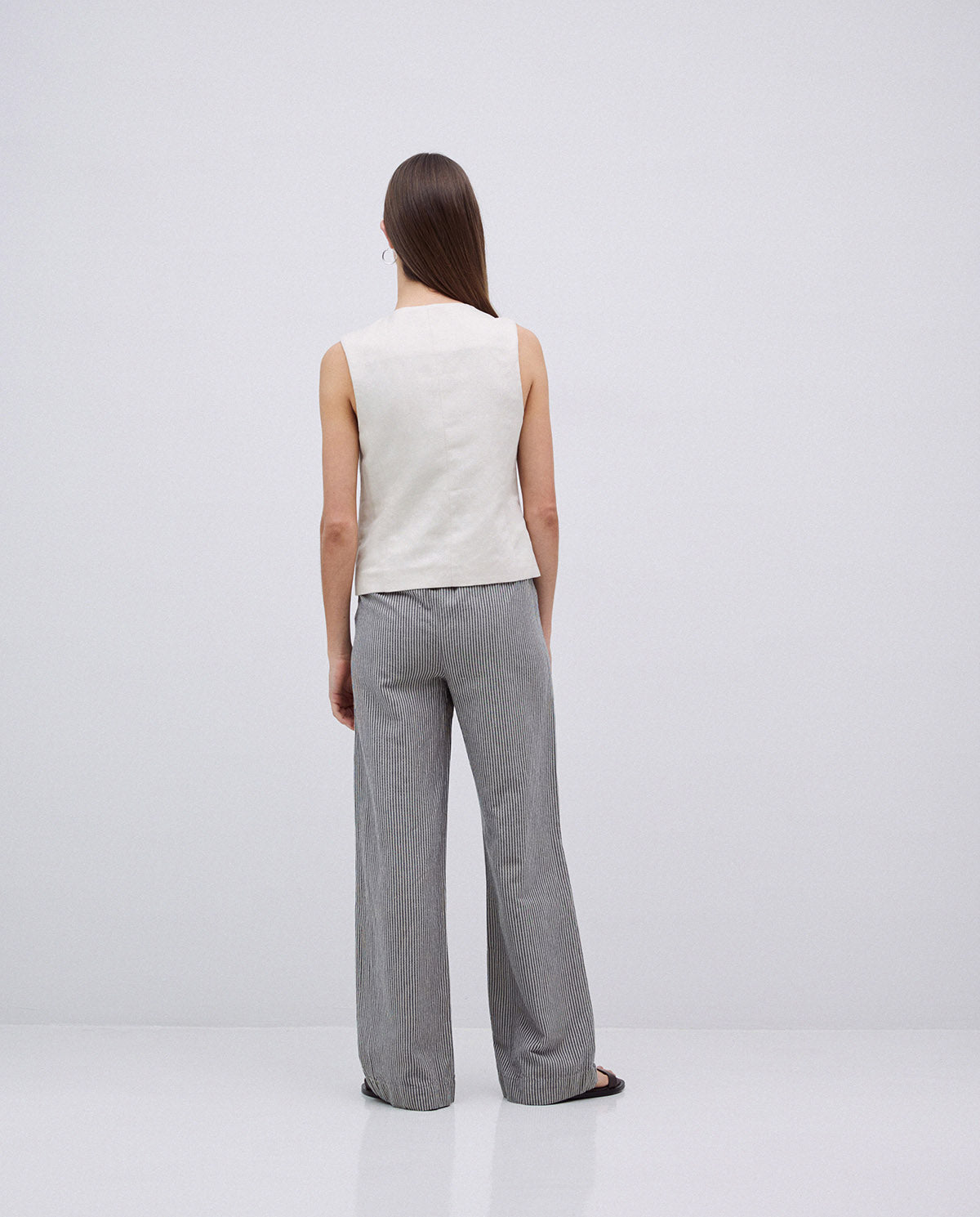 Yerse Pinstripe Relaxed Leg Pant 42846Ys