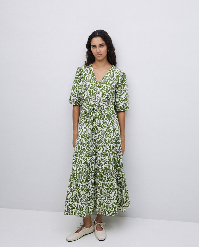Yerse S/Sleeve Printed Dress 42894Ys
