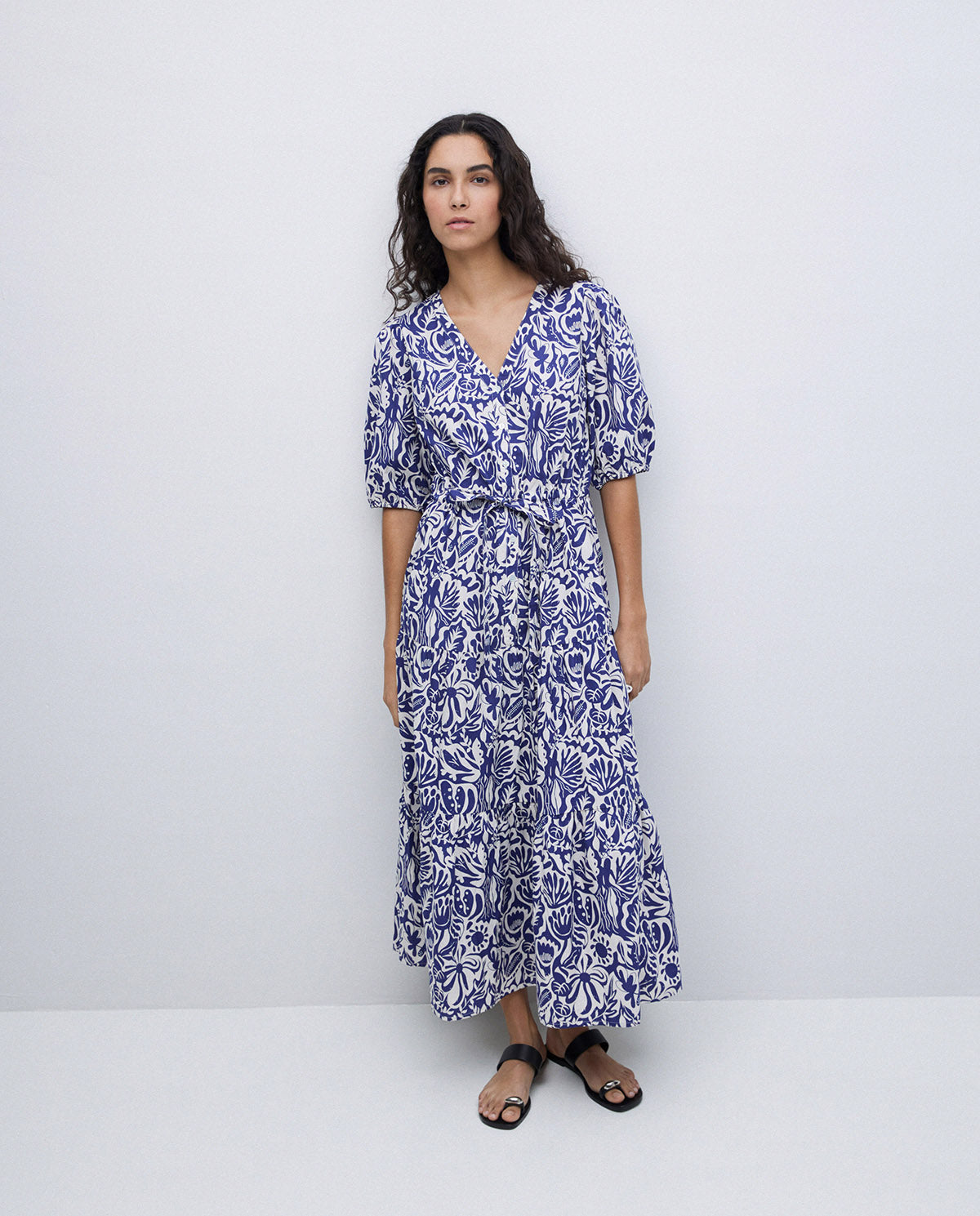 Yerse S/Sleeve Printed Dress 42894Ys
