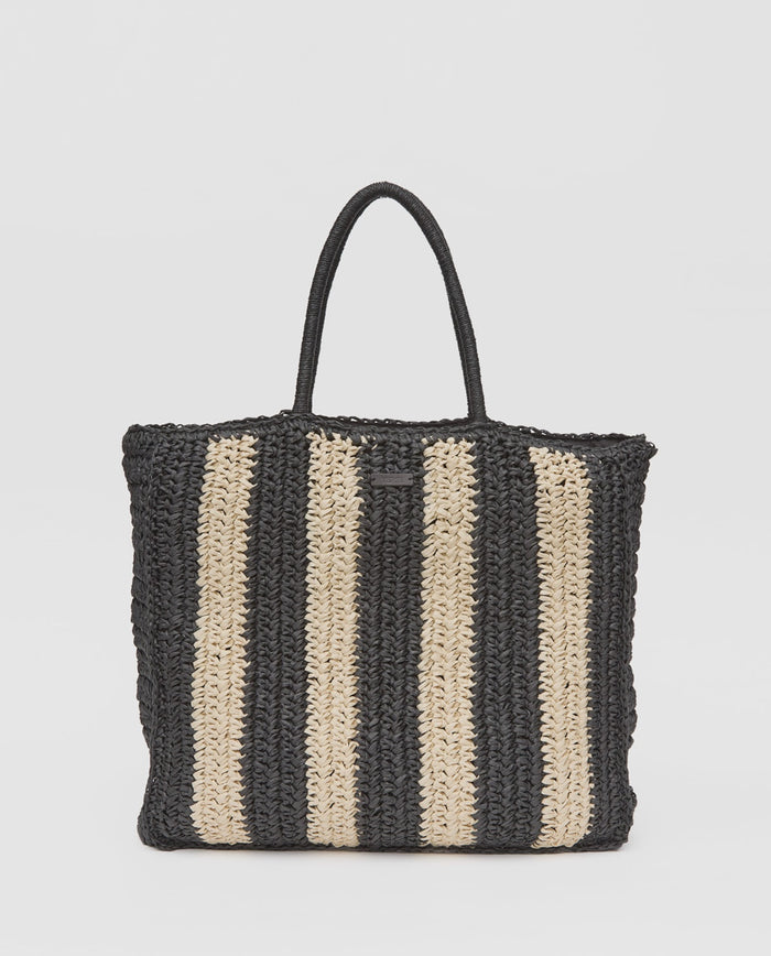 Yerse Striped Shopper Bag 42936Ys