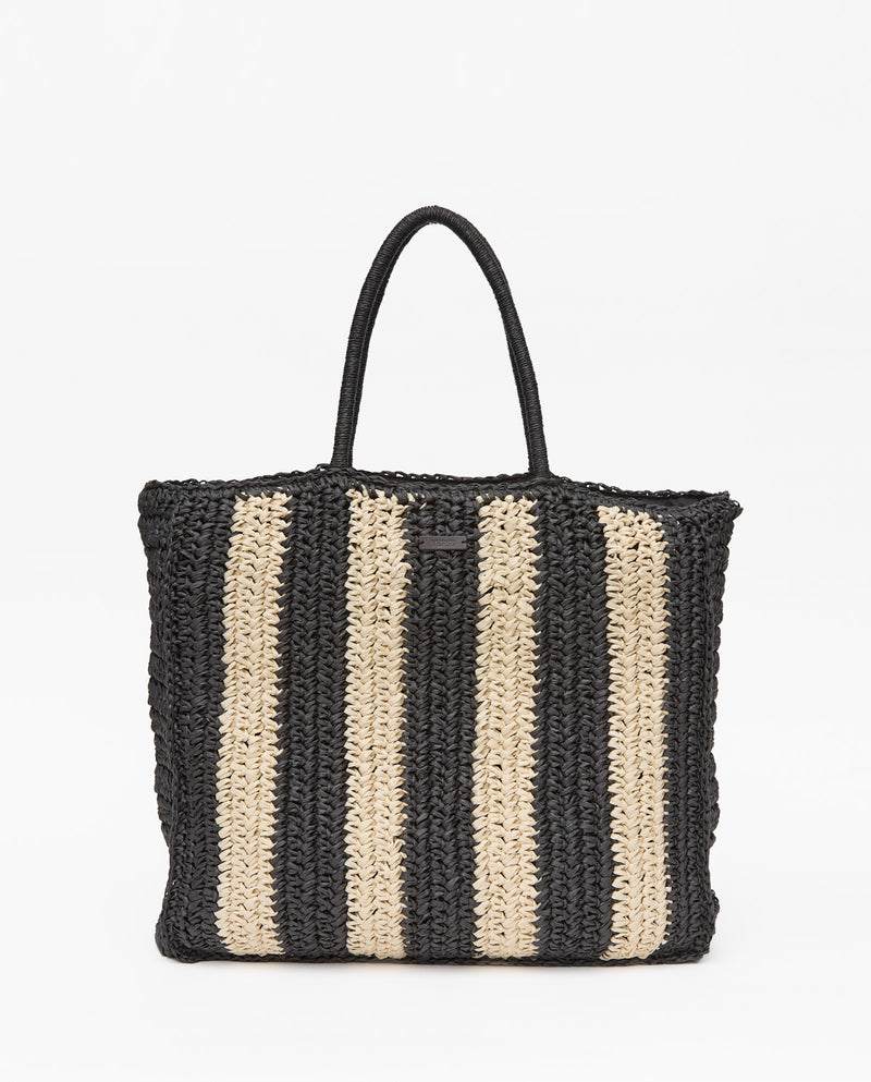 Yerse Striped Shopper Bag 42936Ys