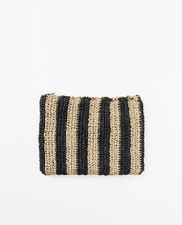 Yerse Striped Rafia Clutch 42939Ys