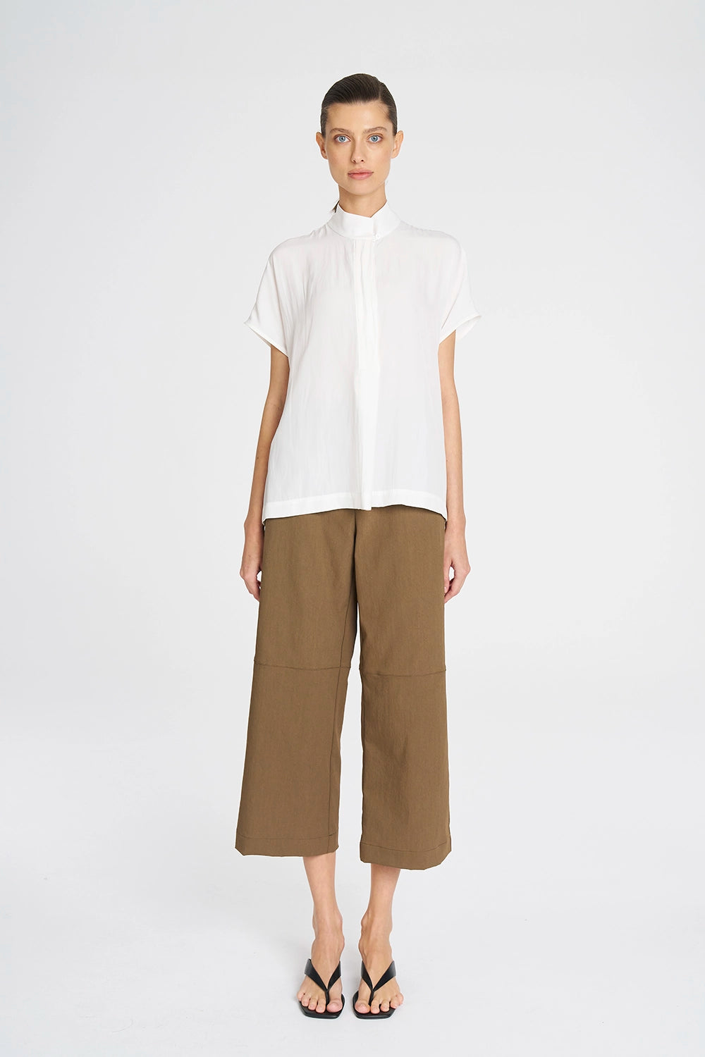 Mela Purdie Funnel Shell In White F67 8037 - Pre-Order March Delivery