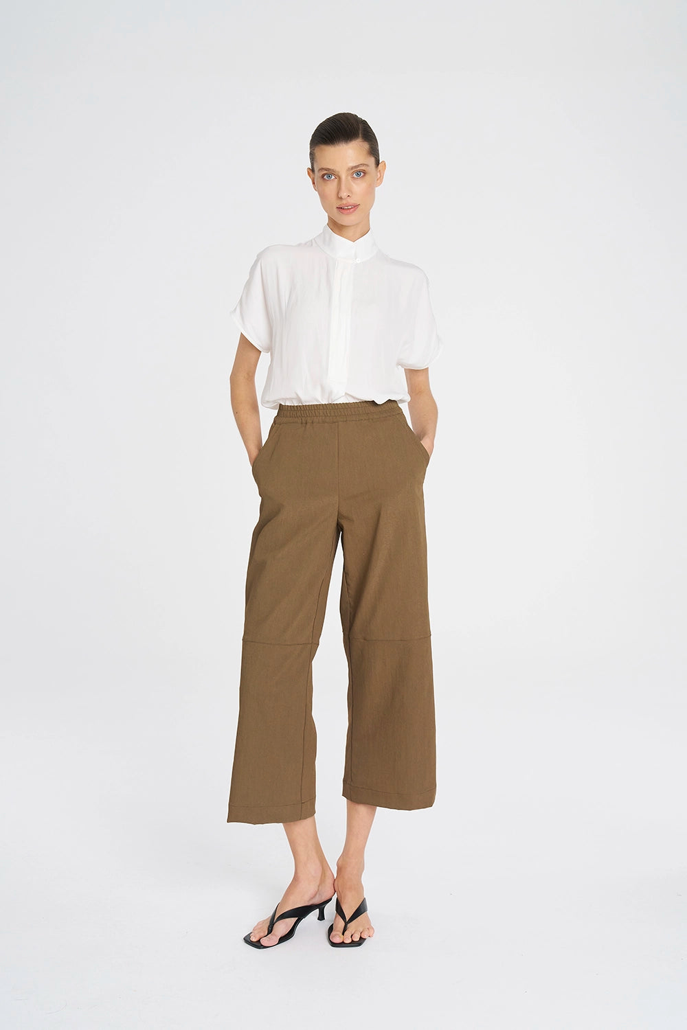 Mela Purdie Funnel Shell In White F67 8037 - Pre-Order March Delivery