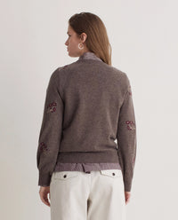 Yerse Jumper Flower Embroidery in Fondopiedra 43514