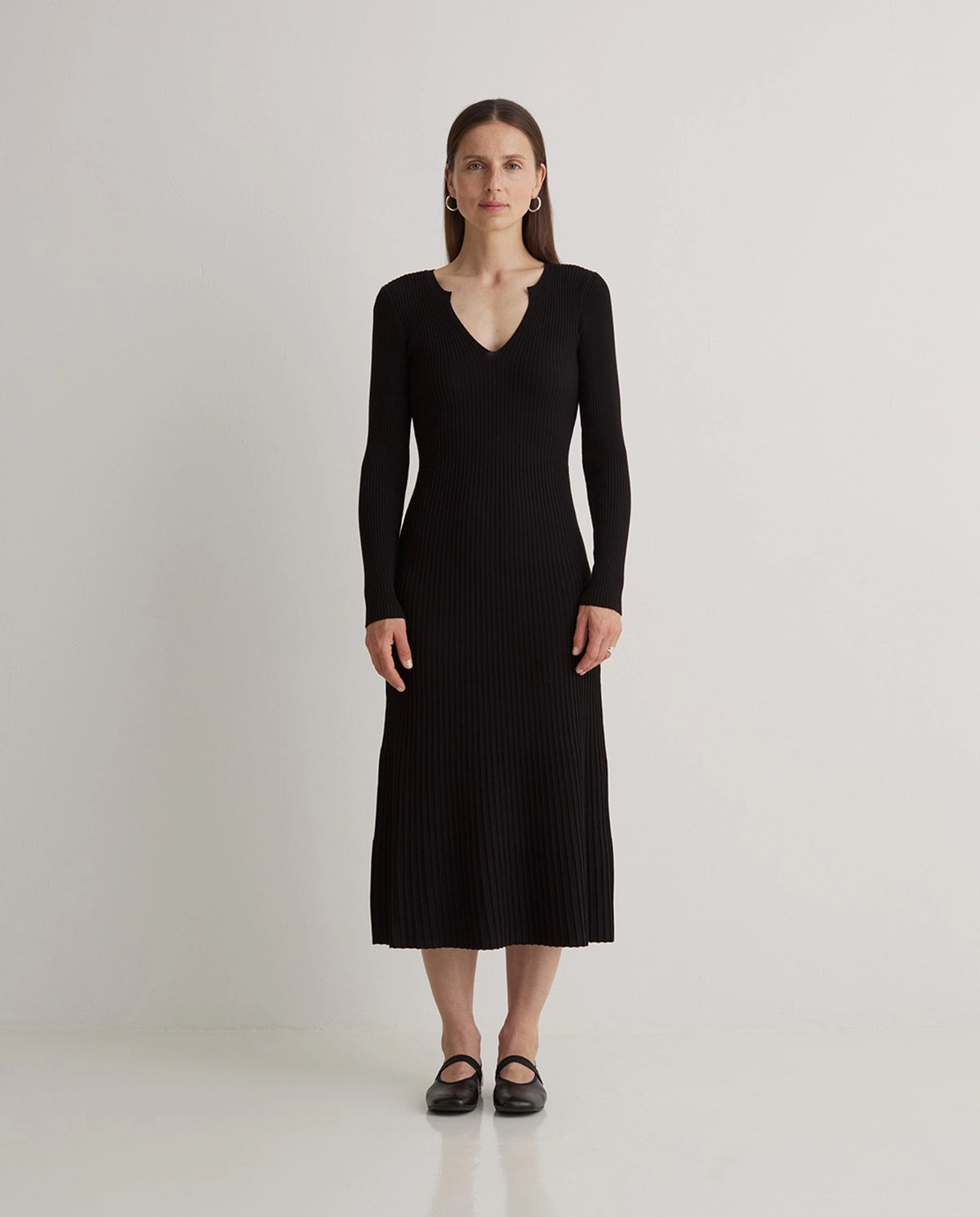 Yerse Dress Pleats in Black 43520