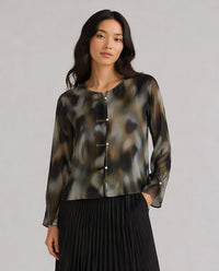 Yerse Shirt Round Neck in Kaki 43823