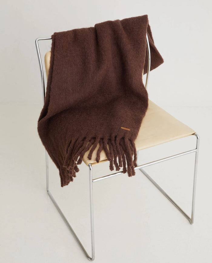 Yerse Scarf Fringes in Chocolate 43908