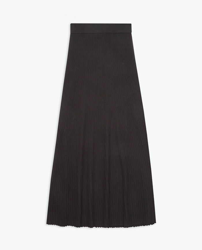 Yerse Skirts Midi Plisada in Black 43507