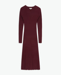 Yerse Dress Pleats in Granate 43520