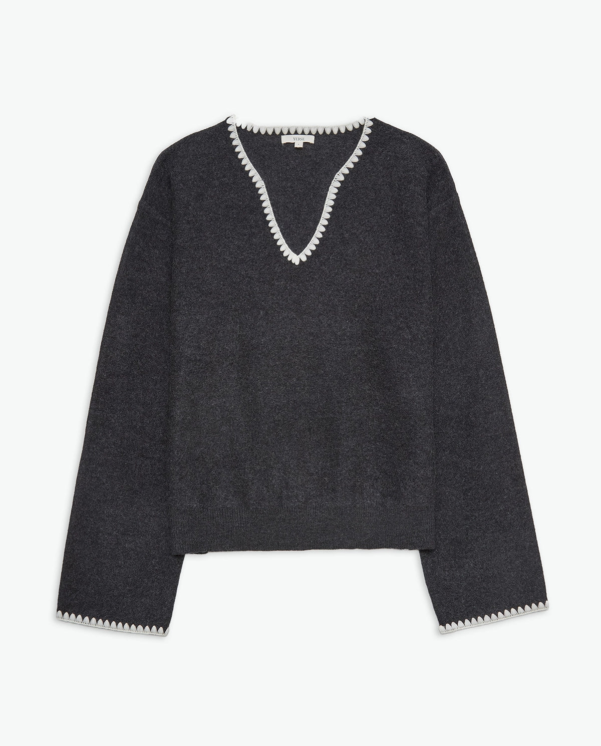 Yerse Jumper Boiled Wool in Plomo 43571