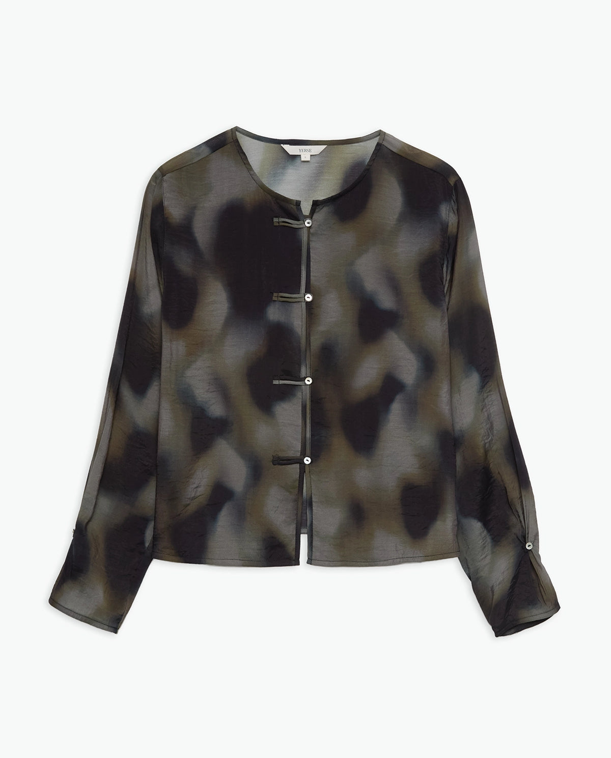 Yerse Shirt Round Neck in Kaki 43823