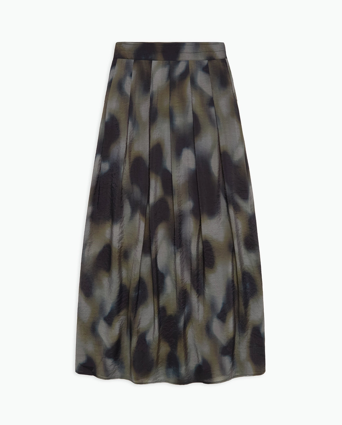 Yerse Skirt Midi Pleats in Kaki 43824