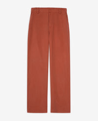 Yerse Straight Tencel Trousers in Dark Red 44816