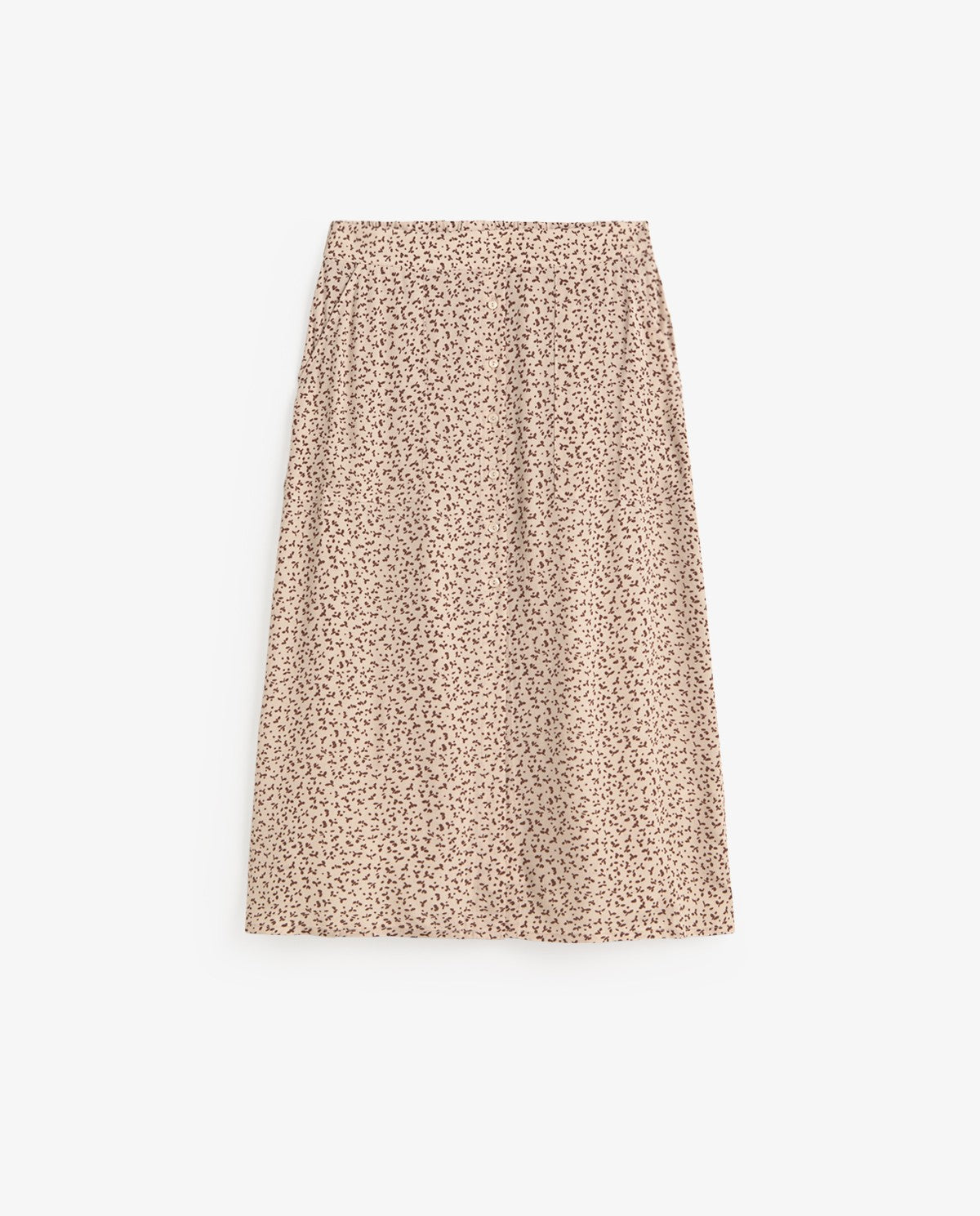 Yerse Short Crepe Skirt in Ntl Flowers 44827