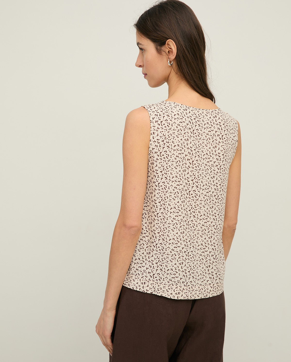 Yerse Crepe Top in Ntl Flowers 44831