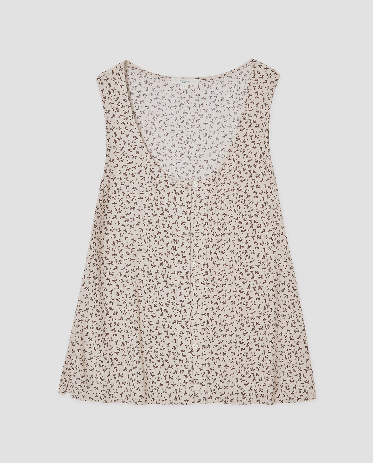 Yerse Crepe Top in Ntl Flowers 44831