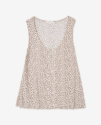 Yerse Crepe Top in Ntl Flowers 44831