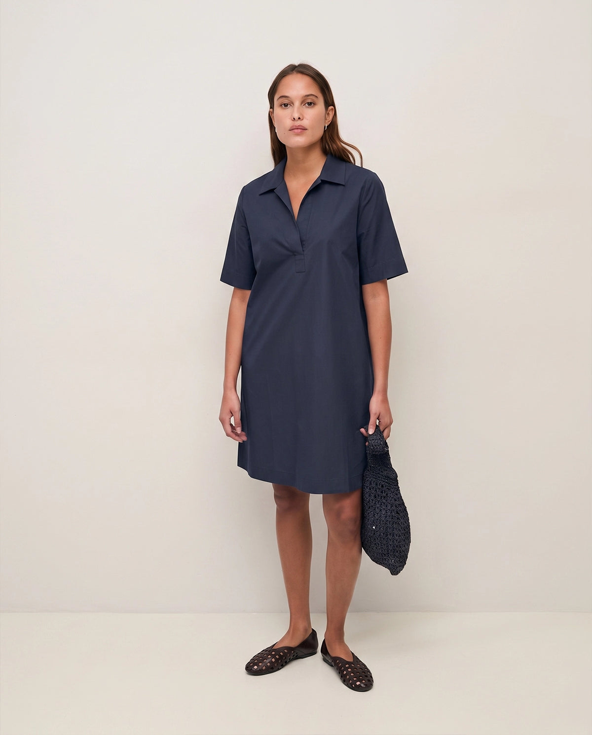 Yerse Short Dress in Navy 44836