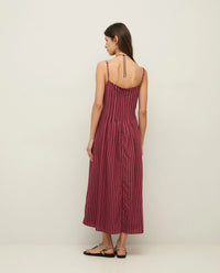 Yerse Strap Dress Straight Neckline in Abg Stripe 44847