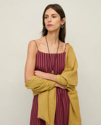 Yerse Strap Dress Straight Neckline in Abg Stripe 44847