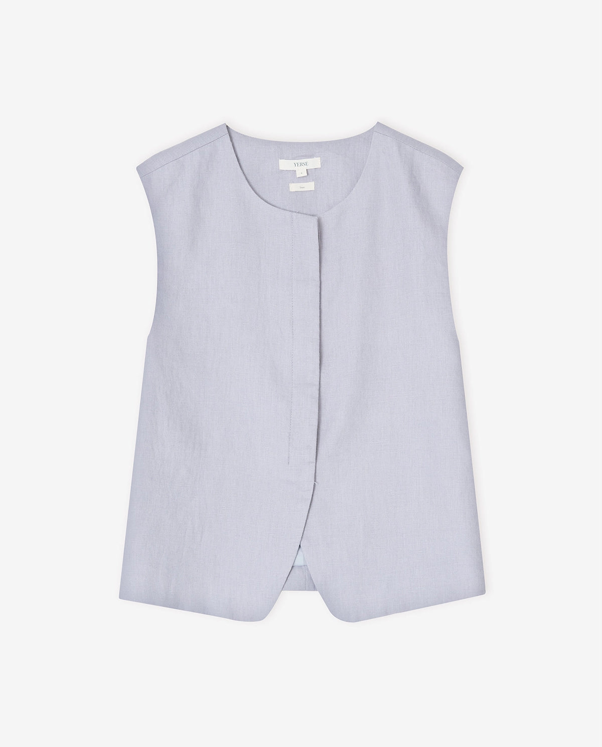 Yerse 100% Linen Vest in Mauve 44851