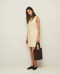 Yerse 100% Linen Dress in Ecru 44853