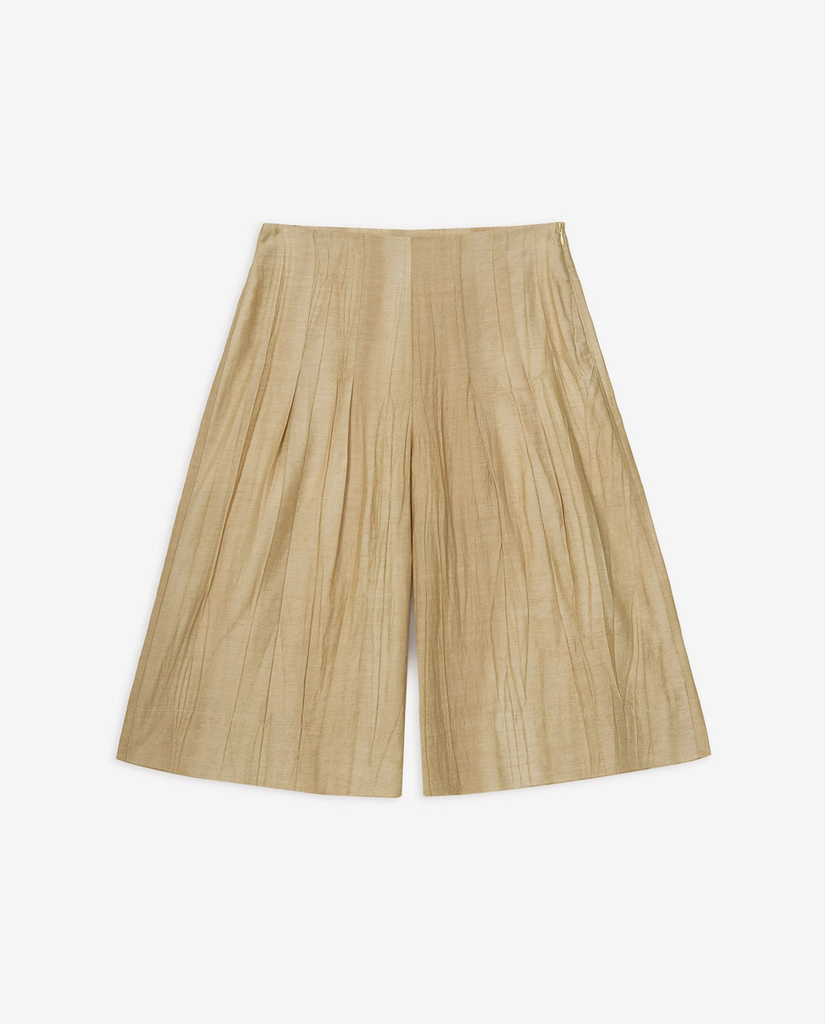 Yerse Crinkled Effect Bermuda Shorts in Vainilla 44858