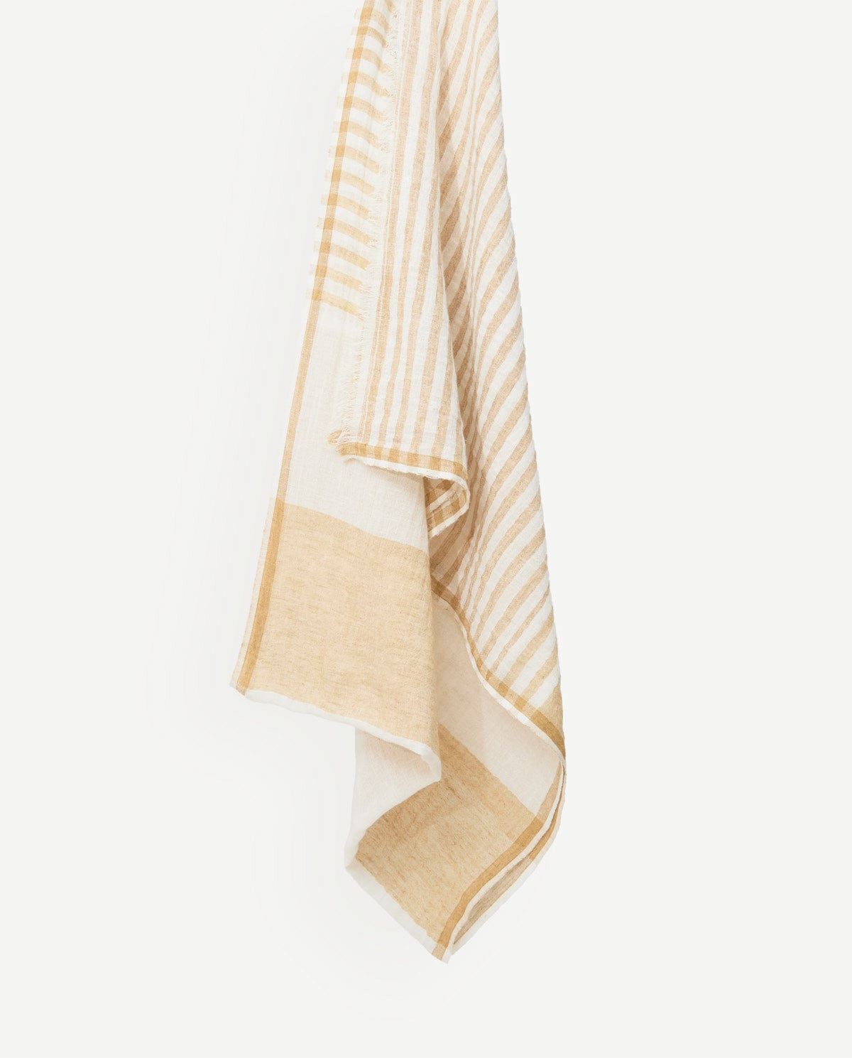 Yerse Cotton Linen Scarf in Rayas Paja 44912