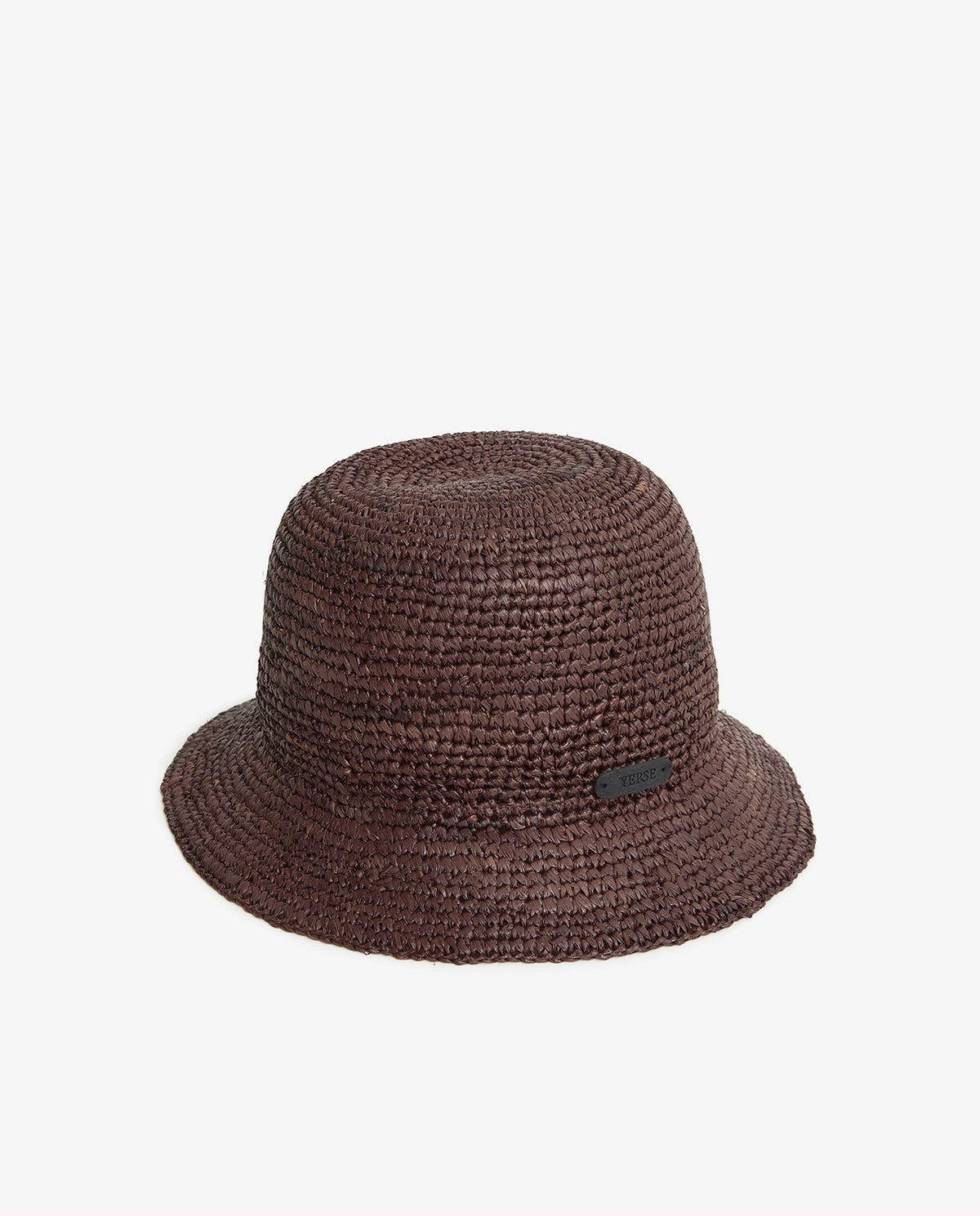 Yerse Raffia Hat in Chocolate 44955