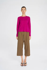 Mela Purdie Crew Sweater in Berry F14 9307