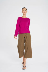 Mela Purdie Crew Sweater in Berry F14 9307