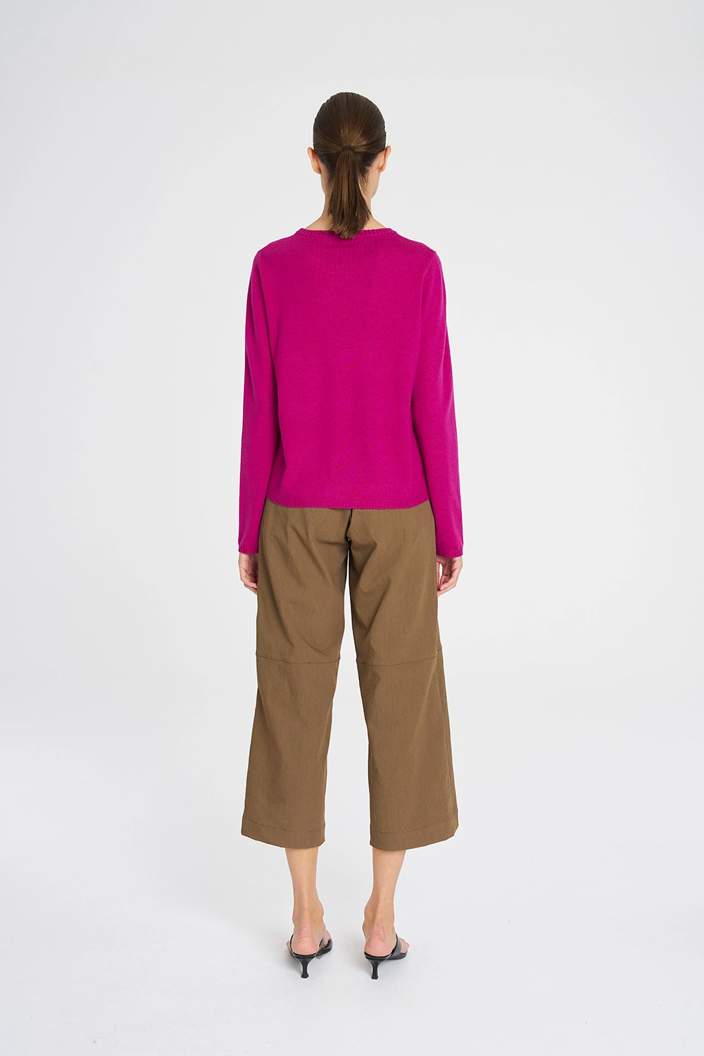 Mela Purdie Crew Sweater in Berry F14 9307