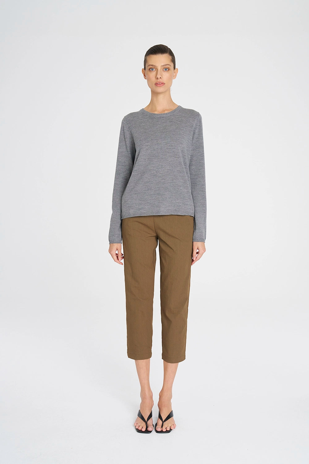 Mela Purdie Tapered Flat Pant In Tannin F416 1831 - Pre-Order March Delivery