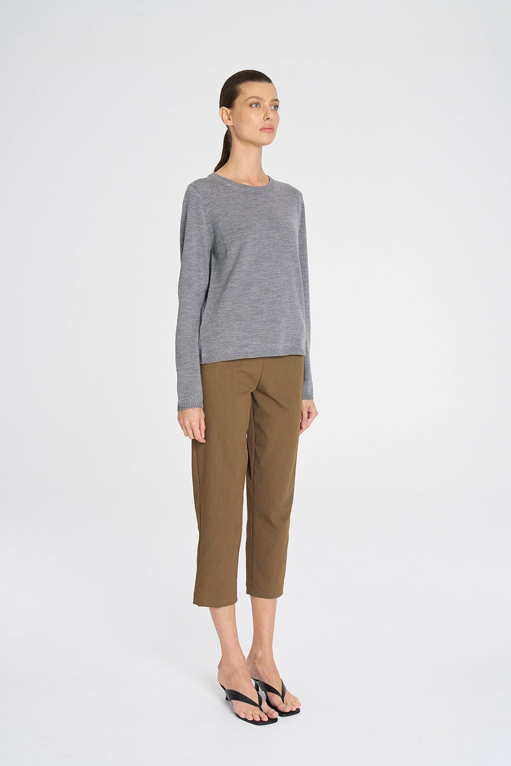 Mela Purdie Tapered Flat Pant In Tannin F416 1831 - Pre-Order March Delivery