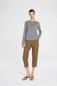 Mela Purdie Tapered Flat Pant In Tannin F416 1831 - Pre-Order March Delivery