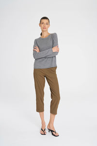 Mela Purdie Tapered Flat Pant In Tannin F416 1831 - Pre-Order March Delivery