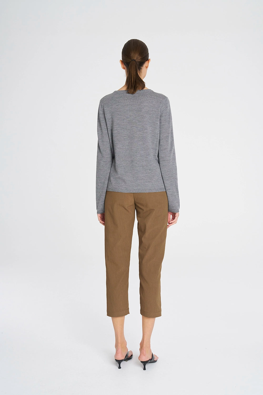 Mela Purdie Tapered Flat Pant In Tannin F416 1831 - Pre-Order March Delivery