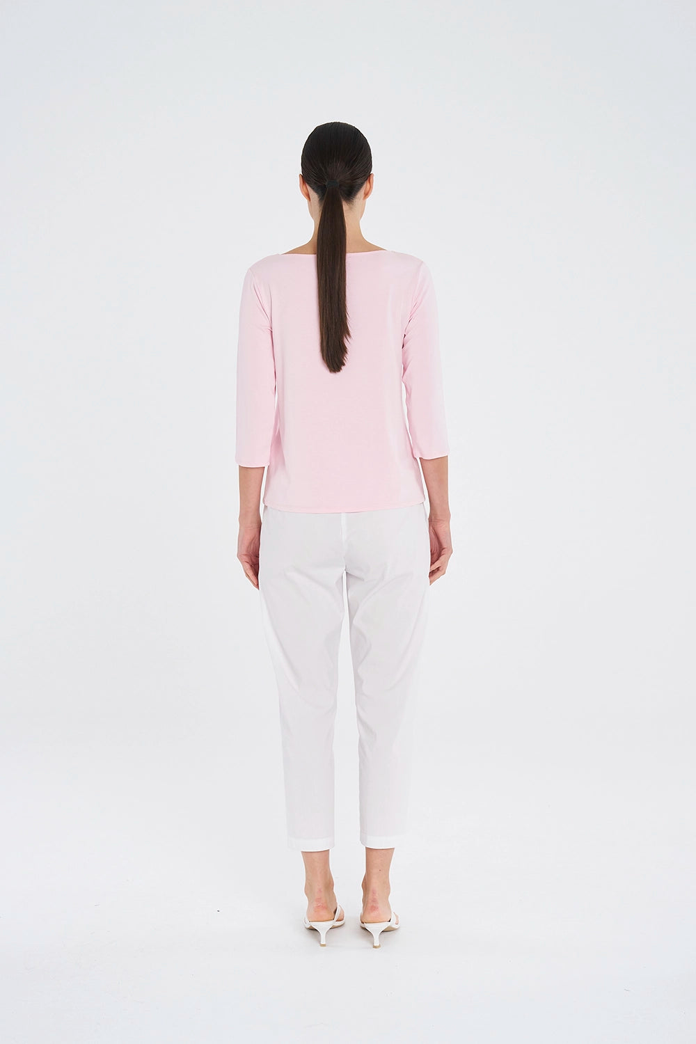 Mela Purdie Relaxed Boat Neck in Rosebud F01 2630 - Pre-Order February Delivery