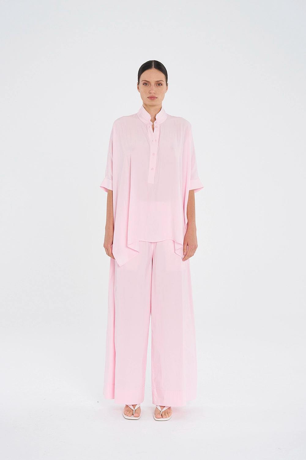 Mela Purdie Wide Cross Pant in Rosebud F65 1944 - Pre-Order February Delivery