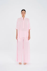 Mela Purdie Wide Cross Pant in Rosebud F65 1944 - Pre-Order February Delivery