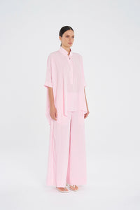 Mela Purdie Wide Cross Pant in Rosebud F65 1944 - Pre-Order February Delivery
