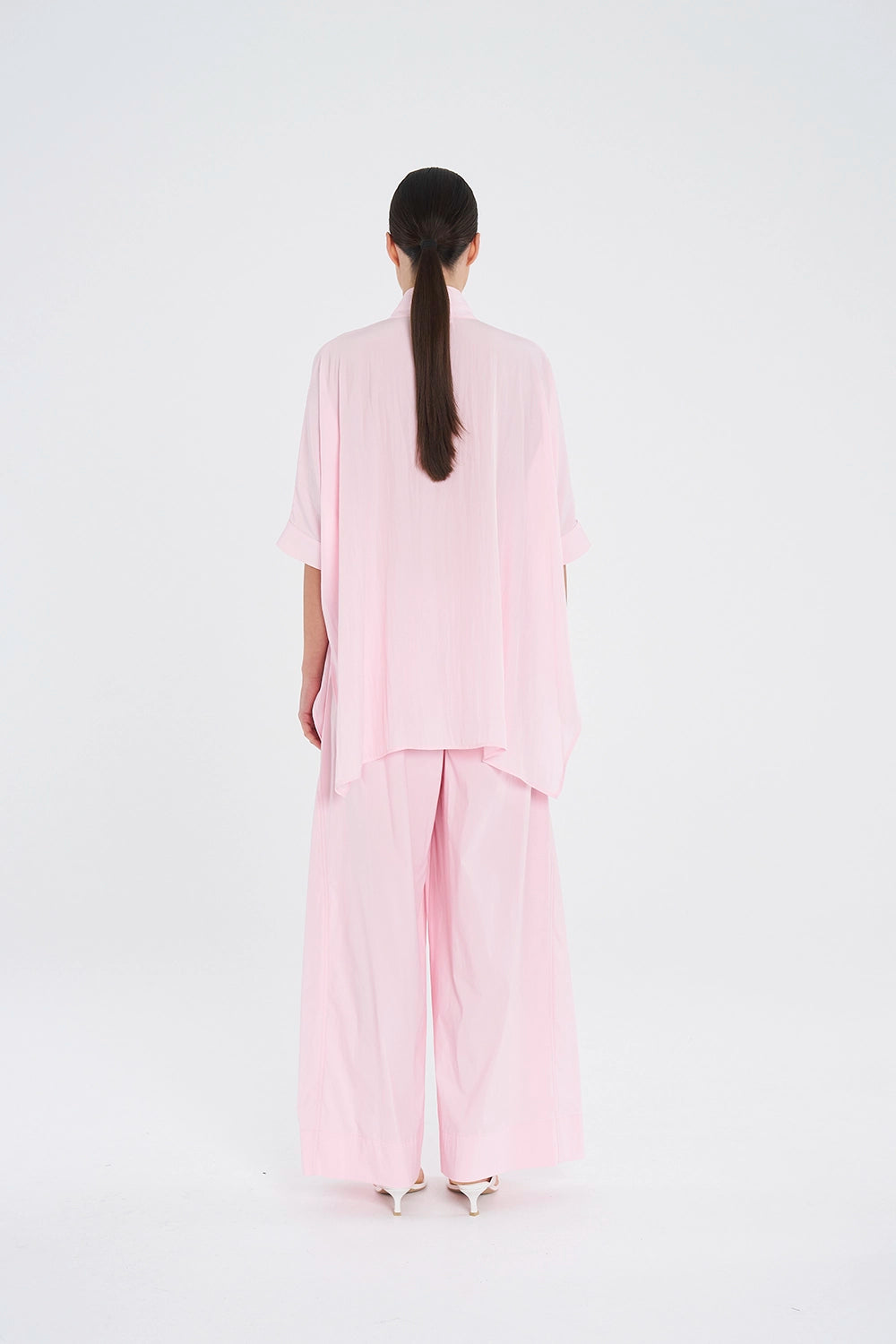 Mela Purdie Wide Cross Pant in Rosebud F65 1944 - Pre-Order February Delivery