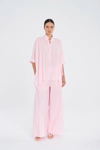 Mela Purdie Wide Cross Pant in Rosebud F65 1944 - Pre-Order February Delivery