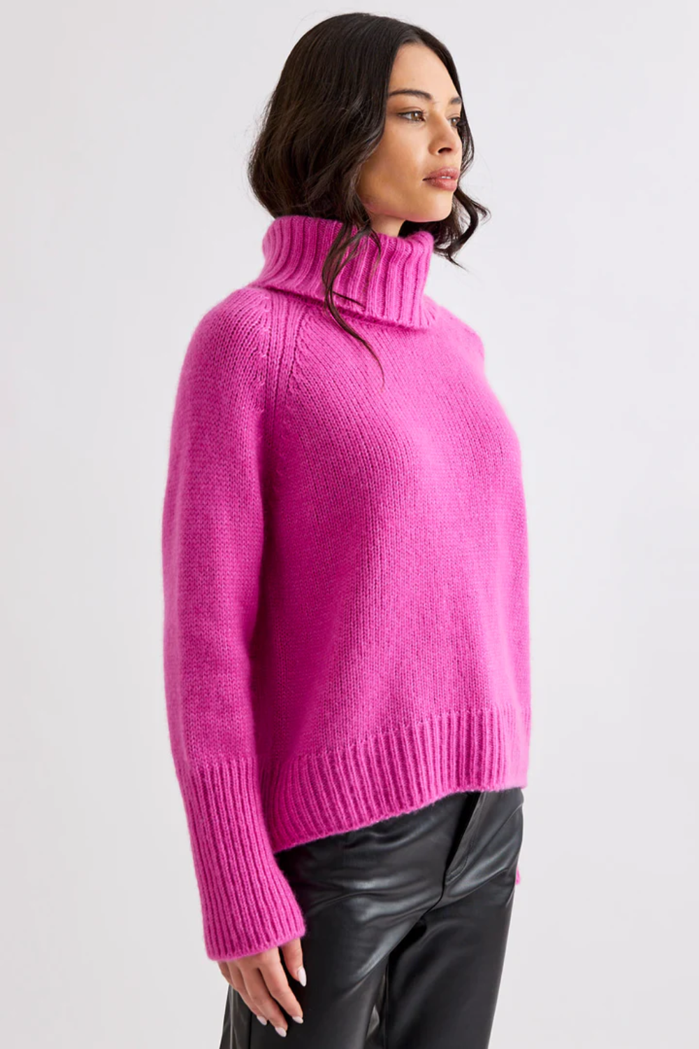 Mia Fratino Banks Soft Rollneck in Camelia 26032
